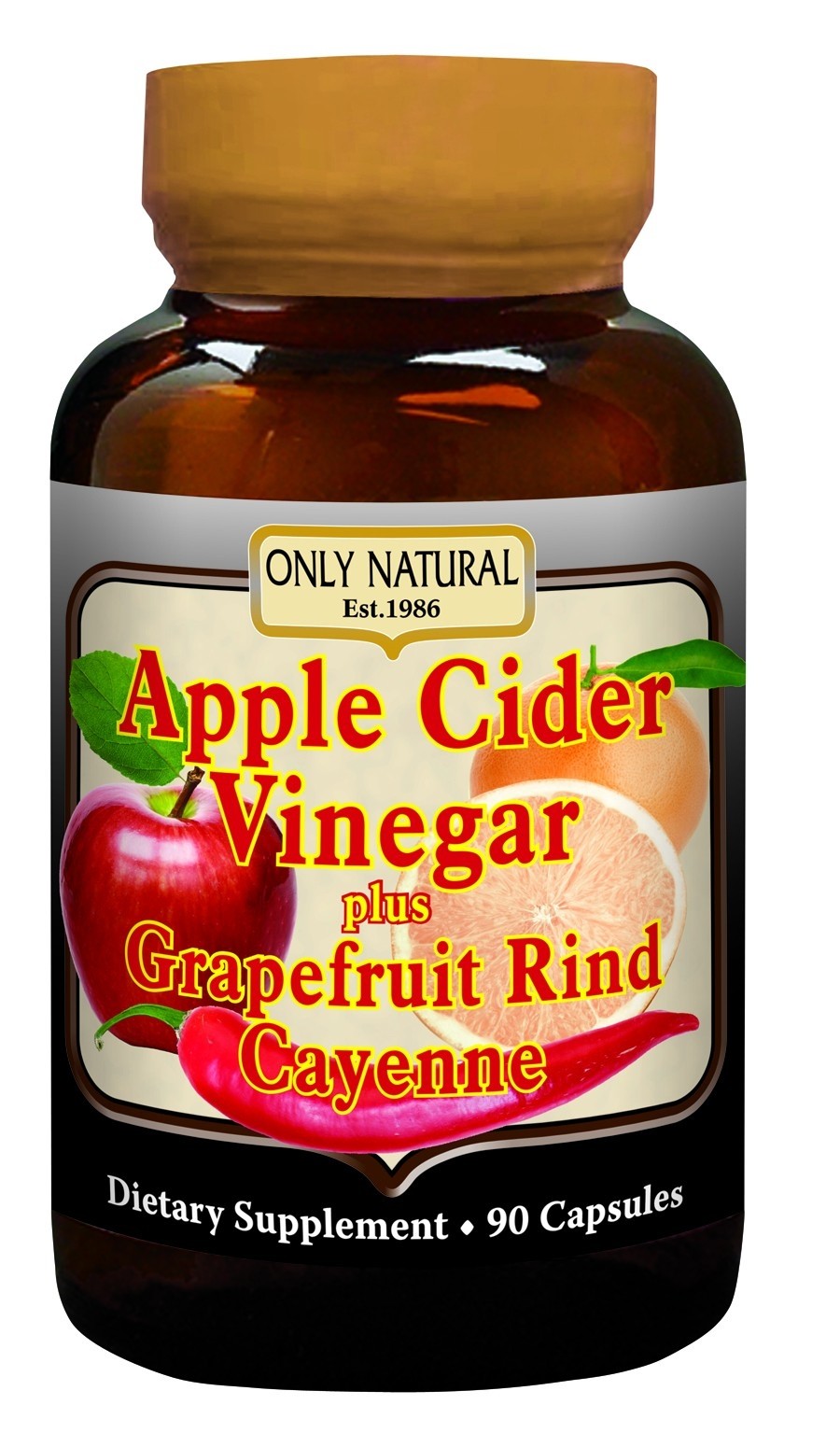 Only Natural Apple Cider Vinegar Plus 90 Caps
